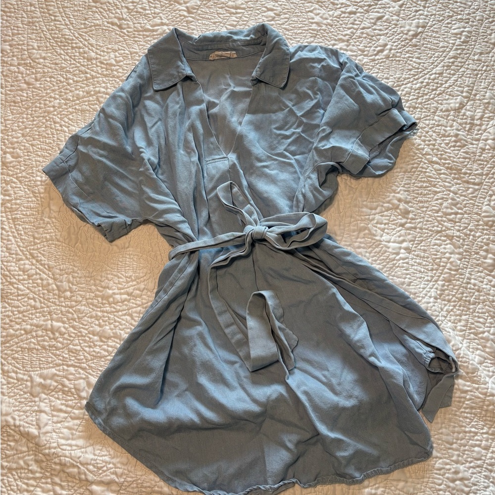 Ingrid & Isabel Chambray Top